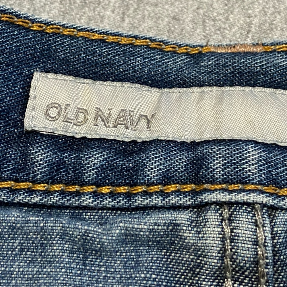 Old Navy Y2K Low Rise Denim Mini Skirt 10 Cowgirl Western McBling Medium Wash - Picture 9 of 11